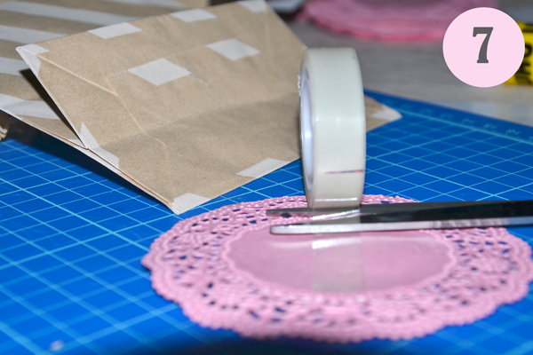 tutorial sacchetti confetti fai da te con le bustine craft e i centrini di carta